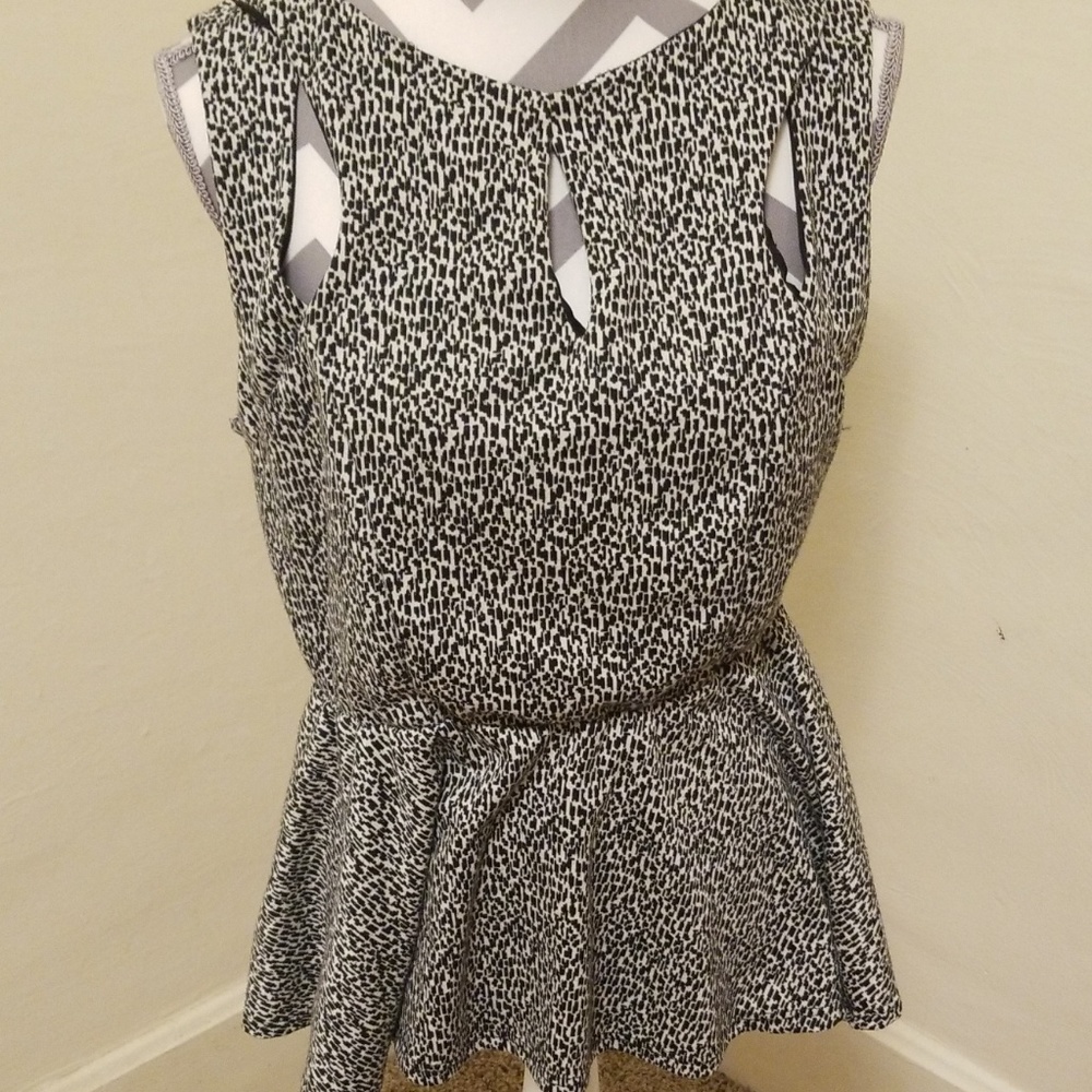 Peplum tank top